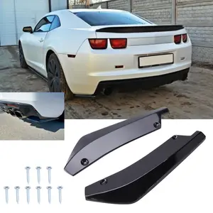 For Chevy Camaro  Rear Bumper Corner Lip Splitter Diffuser Body Kit Gloss Black