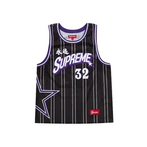 Supreme Men's Star Basketball Jersey Black, from StockX