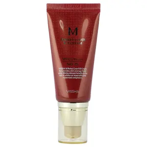 Missha M Perfect Cover B.B Cream, SPF 42 PA+++, No. 25 Warm Beige, 1.69 fl oz (50 ml)