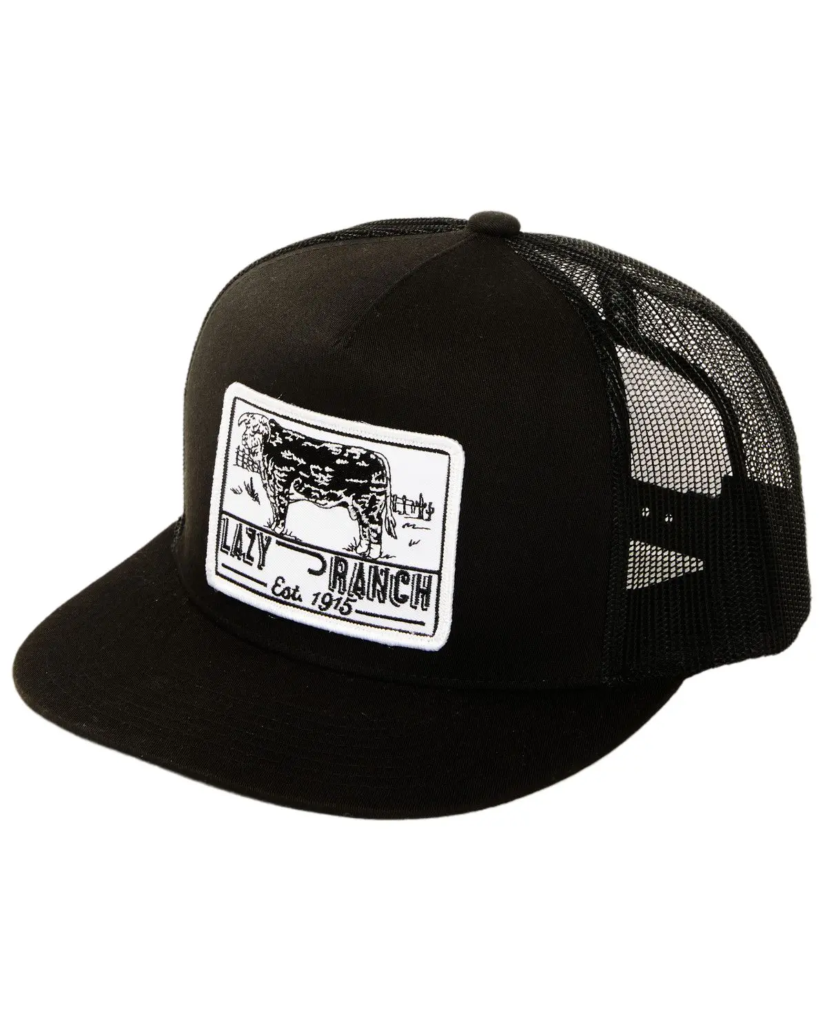 Lazy J Ranch Wear Men's Men'S Boot Barn Bull Trap Ball Cap - Blkblk4-Bt-Wht Lazy J Ranch Wear Men's Men'S Boot Barn Bull Trap Ball Cap - Blkblk4-Bt-Wht