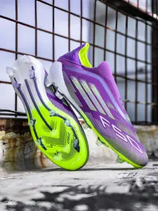 Men Women High-End Seamless Football Shoes, Football Boots, Anti-Slip Durable Outdoor Lawn Soccer Cleats, Super Grip Support, Fashionable Design