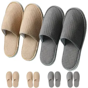 SPA Slippers, 6/12 Pairs Disposable Slippers for Guests, Soft Hotel Slippers Polar Fleece, Washable Reusable House Slippers Unisex, Bride Slippers for Wedding Party Bedroom Travel