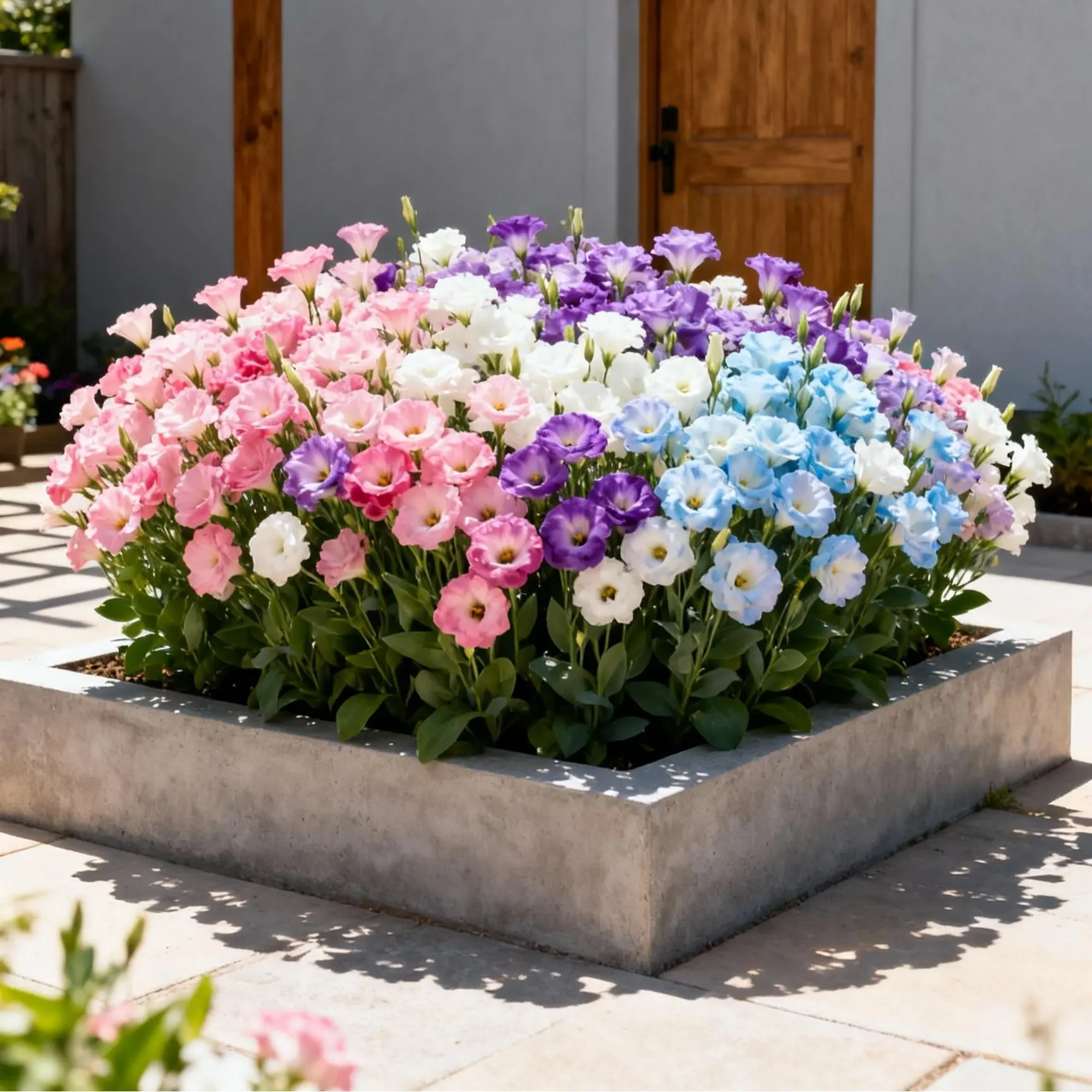 Thornless Lisianthus Bulk Flower Seed Pack (1000 Non-GMO Seeds) - Vibrant Multi-Color, Rose-Like Fragrant Wildflower for Both Indoors Outdoors Gardens, Wedding Decorations, Attract Pollinators, Potted Plants, Bulk Flower Seeds