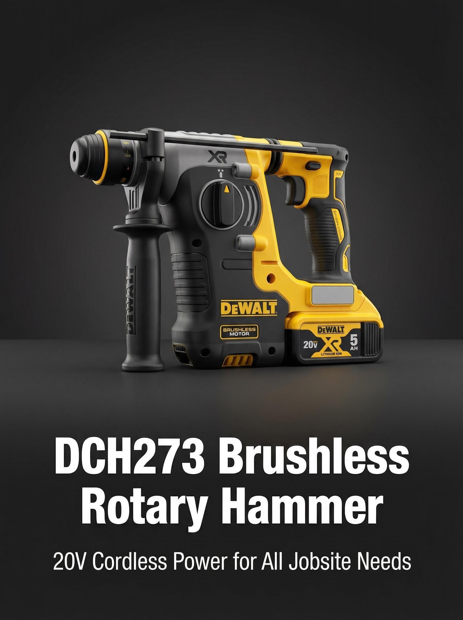 DEWALT DCH273 20V Brushless Rotary Hammer Drill for Concrete Drilling torque multiplier