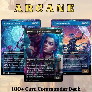 MTG Proxy 100+ Card Commander Deck – Arcane Magic Theme Custom Deck Ready to Play Perfect Gift for MTG Players and Collectors