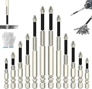 High Magnetic Screwdriver Drill Bit, Impact Resistant Non-Slip K5 Drill Bit, Strong Magnetic Screwdriver Bits Set, Magnetic Electric Screwdriver Set