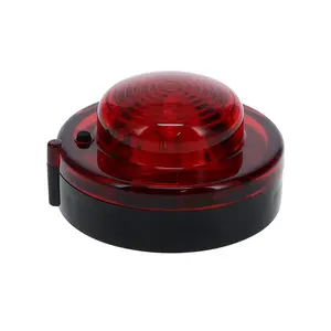 RoadPro RP911R LED Roadside Beacon Emergency Safety Warning Light - Round Magnetic LED Flare with 360 deg Visibility - Red