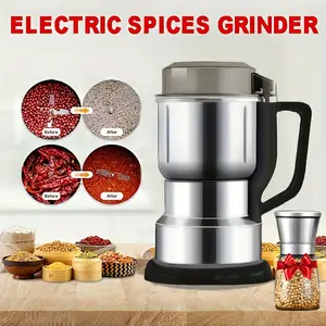 Coffee Grinders & Spice Machines - It comes with a two-piece manual grinder set,Compact Five-Grain Flour Mill for Small Households High-Power Crusher Blender for Kitchen Use