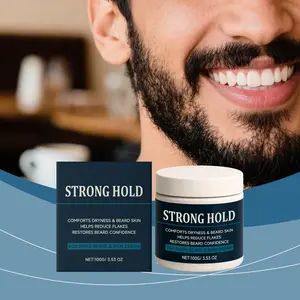 Men's Beard Moisturizing Cream, Smooth Texture, Refreshing Hydration, Non-Greasy, Easy to Apply, Daily Care, Soft and Shaped Beards