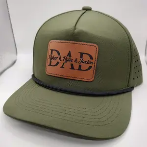 Dad Patch Hat Custom Engraved With Kids Names - Trucker Hat