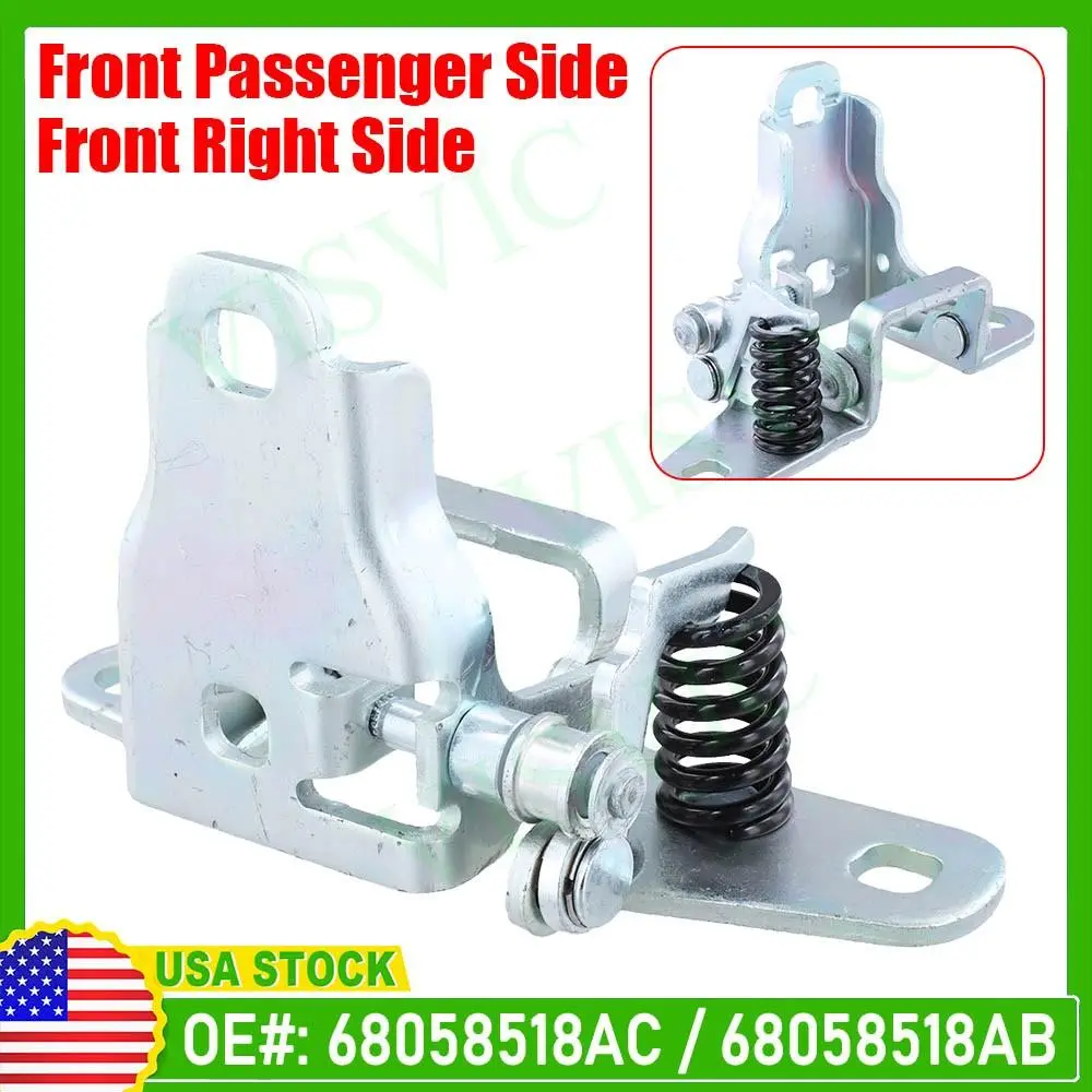 Direct-Fit Front Passenger Right Lower Side Door Hinge Replacement - OE# Match US Automotive Repair Part for Ram Models 1500, 2500, 3500 (2011-2016)