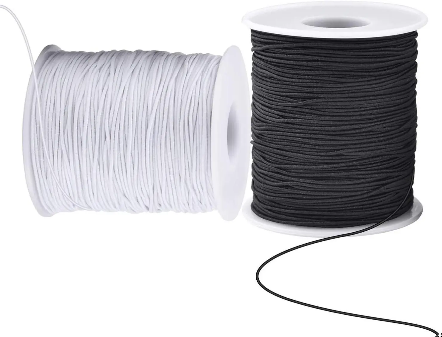 Elastic Cord for Bracelets 2 Rolls 1 mm 330 Feet Sturdy Bracelet String Stretchy Elastic String for Jewelry Making Necklaces Beading Durable Material Easy to Use