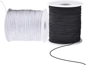 Elastic Cord for Bracelets, 2 Rolls 1 mm 330 Feet Sturdy Bracelet String, Stretchy Elastic String for Jewelry Making, Necklaces, Beading
