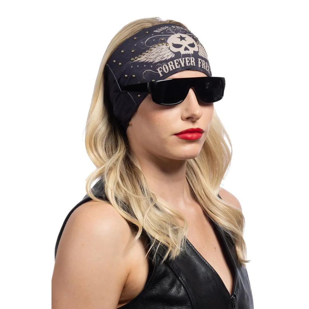 Forever Free Skull w/Studs Shades Holder EZ Bandz