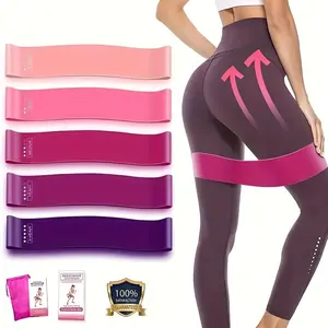 Resistance Band Set, 5 Counts/set Stretching Band, Full Body Fitness Band, Workout Band, Hip & Leg & Arm Stretching Band, Home Gym, Yoga & Pilates Equipment