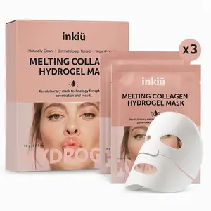 Melting Collagen Hydrogel Face Mask, Vegan K‑Beauty Skincare for Deep Hydration, Firming & Glass Skin Glow 30-Minute Melting Sheet, Paraben-Free, Made in Korea