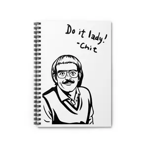 Humorous Spiral Notebook - "Do it lady!" - Motivational Journal, Gift for Her, Funny Office Supplies, Daily Planner, Quote Notebook