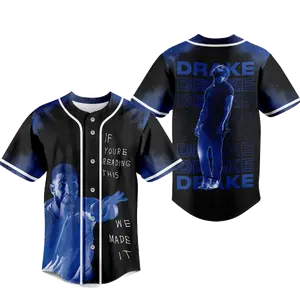 Drake Baseball Jersey, Print Basaball Jersey, Gift for Fans