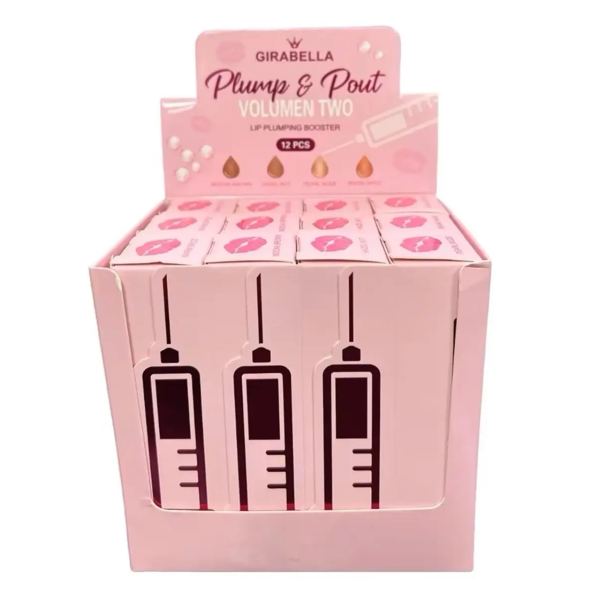 4-PC GIRABELLA’S Plump & Pout Volume Booster #2 Lip Plumping Booster Set/Lip Gloss Plumper-Brown Tones Voted #1 Lip Plumper-YOU GET ALL 4!! Cosmetic Pearl Spice #Pump&Pout #Lipplumpers