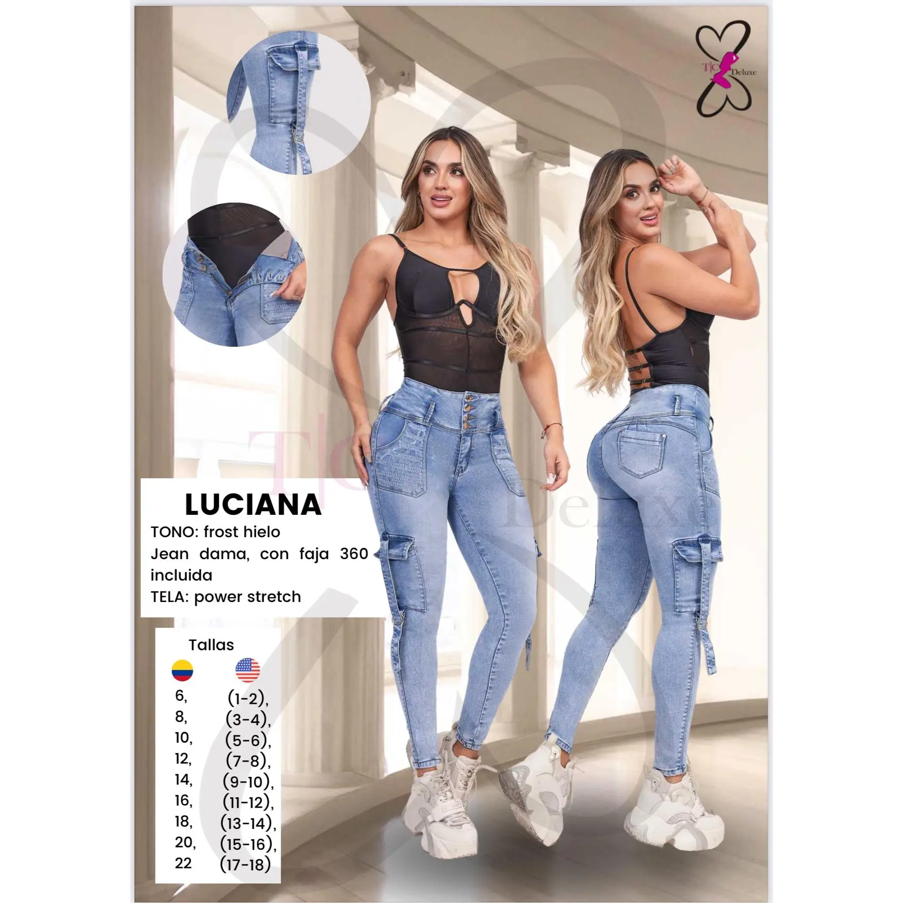 Luciana azul claro