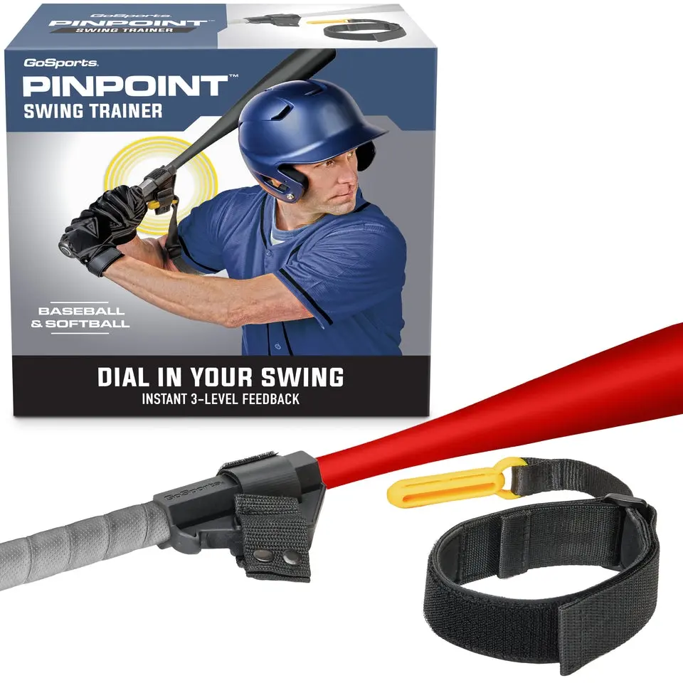 GoSports PinPoint Baseball & Softball Swing Trainer Batting Aid - Baseball Training Equipment for Intermediate and Advanced Players
