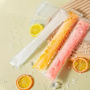 50/100pcs, Disposable Popsicle Mold Bags, With Zip Seals Freezer Tubes for DIY Ice Pops, Yogurt, Juice & Fruit Smoothies - Includes 1 Funnel, BPA-Free, Ice Pop Molds (Random Color Funnel)