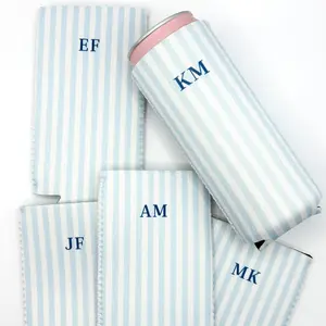 Monogram Slim Can Cooler | Custom Initial - Bridesmaid Proposal Party Favor