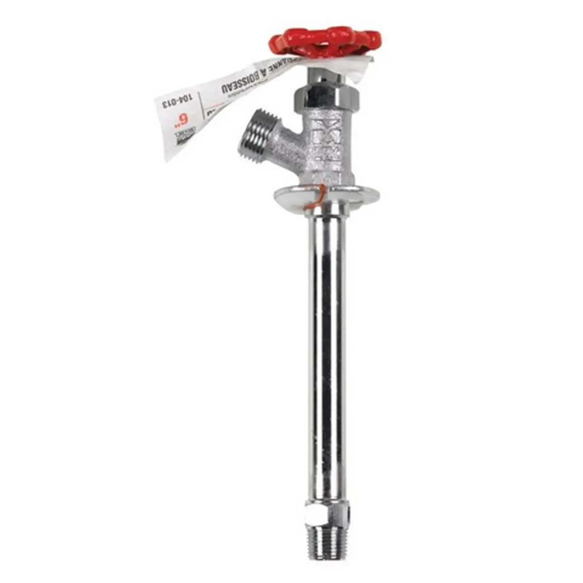 ProLine104-402 6 x 0.5 in. Frost Proof Sillcock, Brass, Chrome Finish