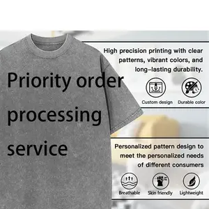 Priority order processing service,Washable T-shirts