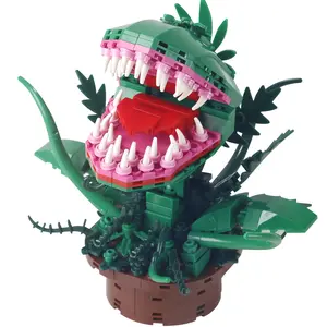 Piranha Plant Building Set, 343pcs Collectibles Compatible with Lego-Size Bricks, Monster Themed Architecture Decoration for 6+ Kids, Classic Building Toy for Boys & Girls