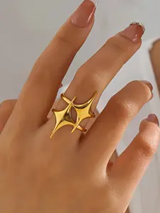 Cyber Futuristic Star Ring, Perfect for Stacking, Must-Have 2026, Unique Jewelry Piece, Ideal Gift Idea, Trendy Accessory💫