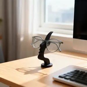 Unique Curved Eyeglass Holder Stand - Secure Storage Solution