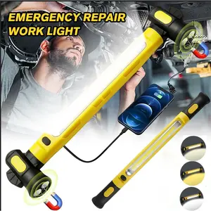 Under Hood Work Light Bar, 3000LM LED Magnetic Light Bar with Hooks, 5200mAh Cordless Rechargeable Hood Light for Mechanic/Car Repairing/Garage