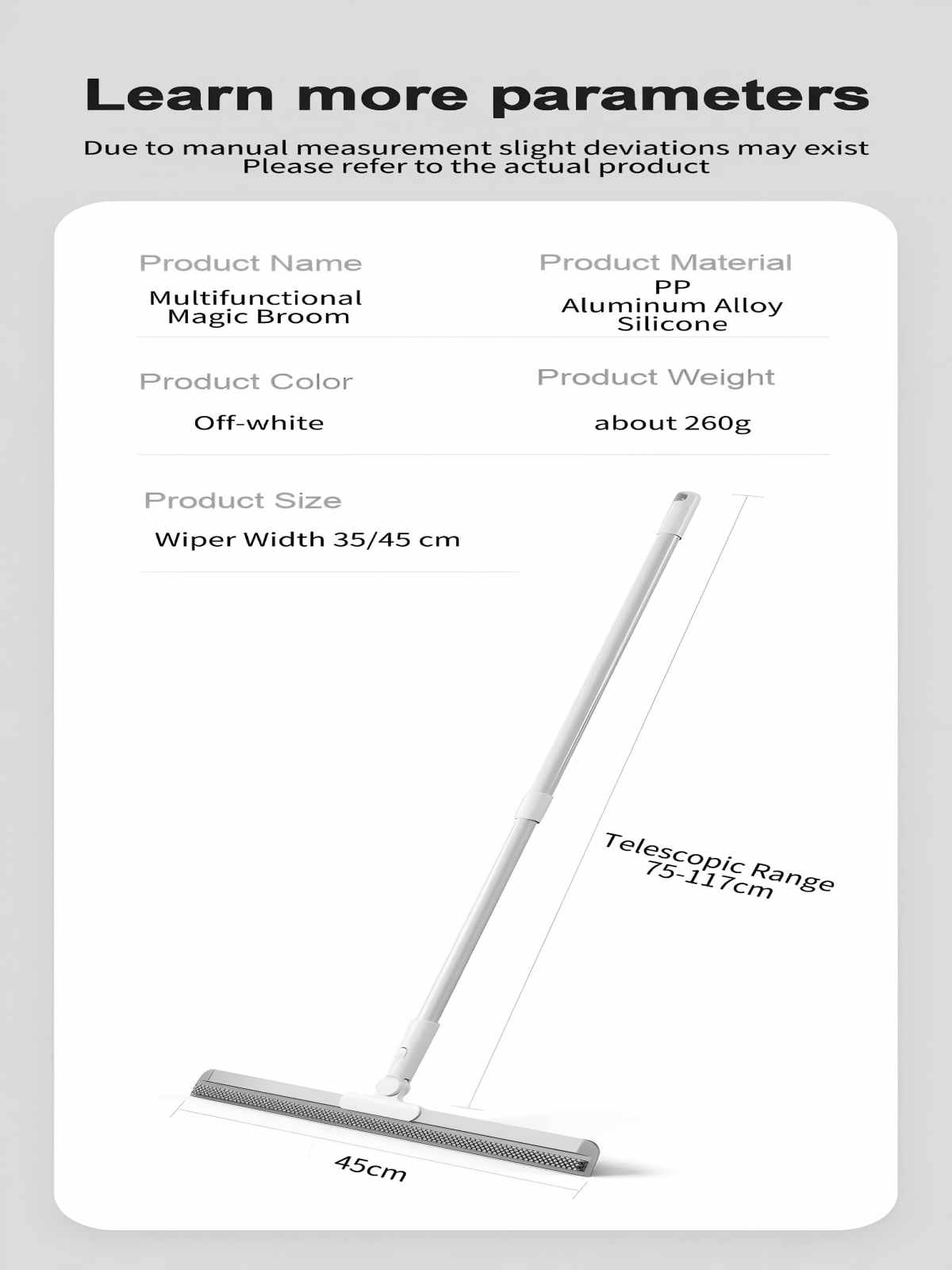 Multifunctional 4-in-1 Magic Broom | Floor Scraper & Hair Sweeper Brush for Kitchen, Bathroom & Carpet