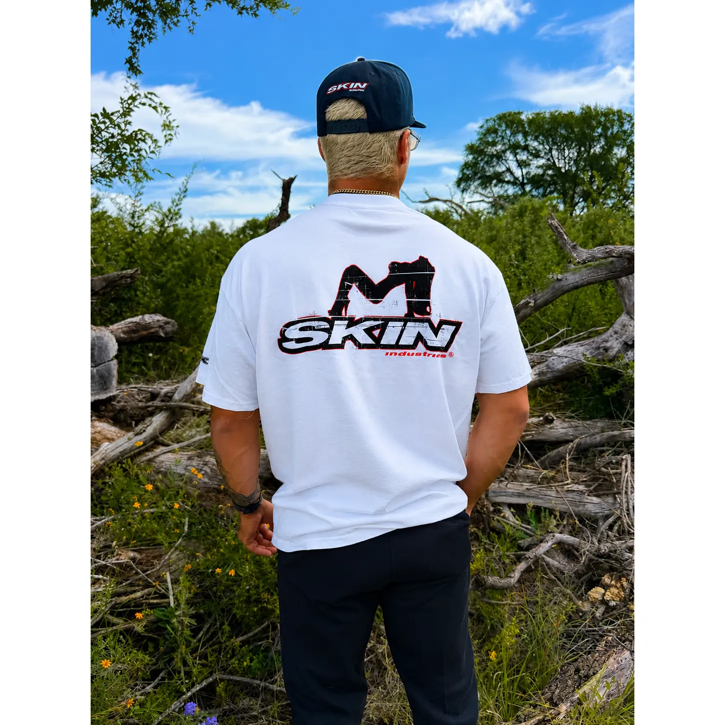 Skin Industries Clothing Men’s S/S Tee Premium | ICON -White