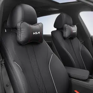 Premium Leather Car Headrest Cervical Spine Neck Pillow For Kia Sportage Morning Ceed Picanto Rio ProCeed Niro Stonic Optima Forte KN