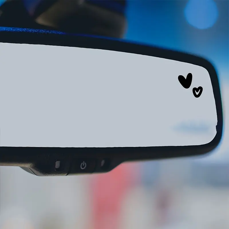 1SET Cute Love Aesthetic Sticker for car accessories/decor items, Aesthetic Car Accessory, Car decorations, Minimalist textured Double Heart Embellishment Logo design, Car Decals, Automotive Accessories, Car Stickers