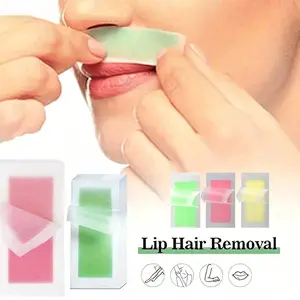 10/20/30Pcs Facial Wax Strips, Wax Strips for Hair Removal, Suitable for Women's Facial Hair Removal, Home Waxing Kit, Aloe Vera Scented, Gently and Quickly Removes Hair from Eyebrows, Lips, Body, Legs, and Bikini Line, 1PC