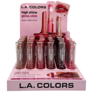 Brillo Labial en Barra High Shine L.A. Colors - Venta al por Mayor Display 36 Unidades (CPD832)