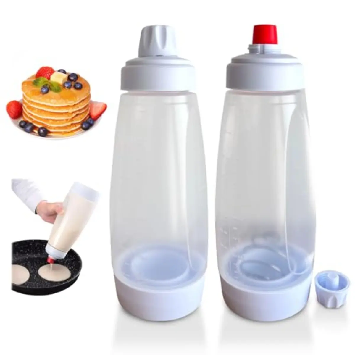 Non-Stick Cupcake & Pancake Batter Dispenser, Ergonomic Space-Saving Kitchen Tool, Baking Tools, Durable Material, Easy-to-Clean