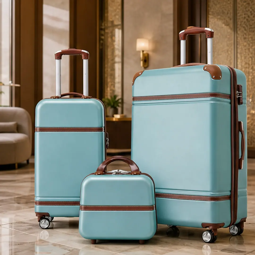 3-Piece Hardshell Luggage Set 20" 28" Spinner Suitcase with Cosmetic Case, Lightweight ABS, TSA Lock, Expandable, White, Travel Bag Set for Men Women, 360° Wheels, Durable Hard Shell, White Color Options, ABS Material, Product Weight: 15.50 lb, Spinn