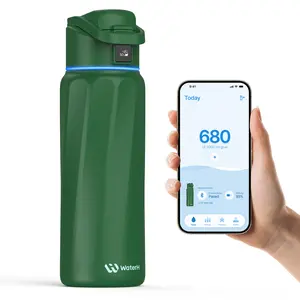 WATERH Boost Insulated Stainless Steel Smart Water Bottle with APP, Bluetooth Intake Smart Tracker & Hydration Reminder, Portable Vacuum Thermal Cup, Drinkware Flasks, Ideal for Gift SpringStatements