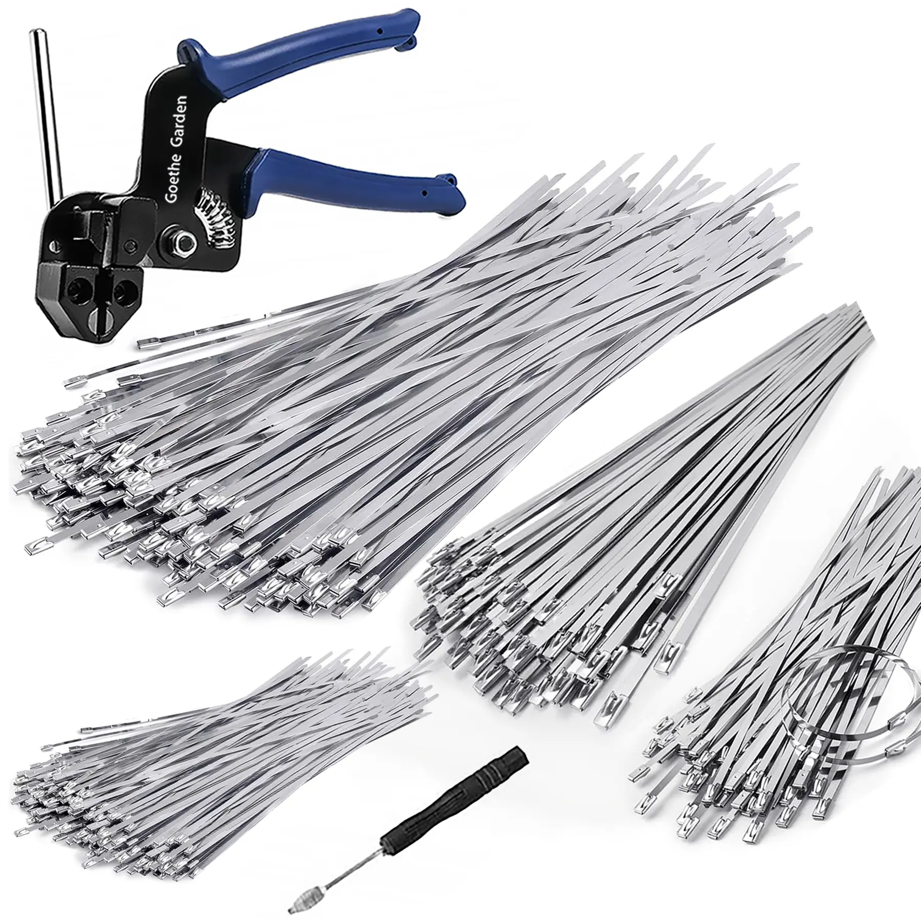 The WCT322 stainless steel cable tie gun is used for securing and cutting cable ties up to 12mm wide. Available in 4 sizes for multi-purpose cable ties, suitable for securing fences, pipes, and other outdoor applications.