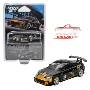 Mini GT Toyota GR86 LBNation -  Black/ Gold - Diecast 1:64