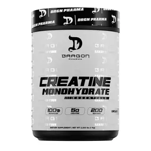 Dragon Pharma Creatine Monohydrate, 1KG - 200 Servings