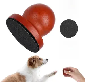 Dog & Cat Nail File Board with 3 Replaceable Sandpapers – Easy Nail Care & Scratch Pad (Red)