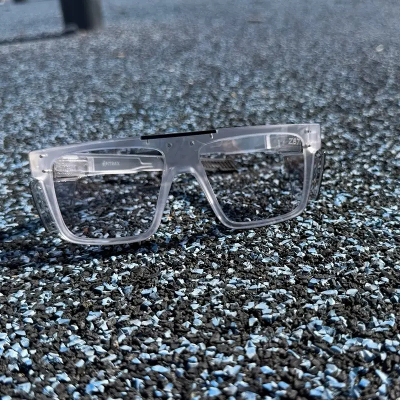 Z87 Safety Glasses - Antrax Sunglasses with Clear Lenses and Reflective Design polarized