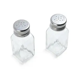 Farberware  Clear Glass & Stainless Steel Salt & Pepper Shakers