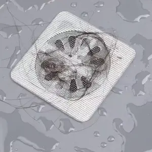 10pcs Disposable Hair Filter Drain Covers, Plastic Bathroom Sink Drains, Anti-Blockage & Insect Prevention, Ideal for Bathrooms & Showers