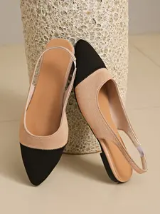 Vintage Colorblock Pointed Toe Fashion Sandals, Modern City Style, Simple One Strap Summer Lightweight Elegance